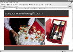 corporate wine gifts screenshot